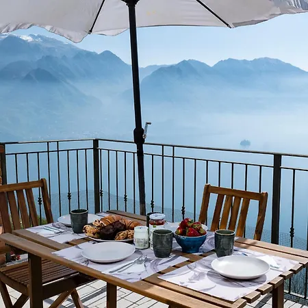 公寓 Enjoyiseolake - Cherubino - 2 Floors With Pool, Terrace And A Terrific View Parzanica
